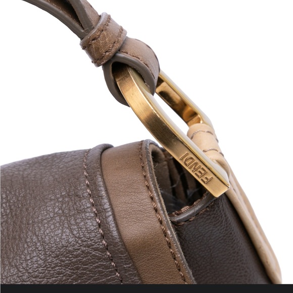 Fendi Calfskin ColorBlock Anna Leather Satchel Italy - Picture 10 of 11